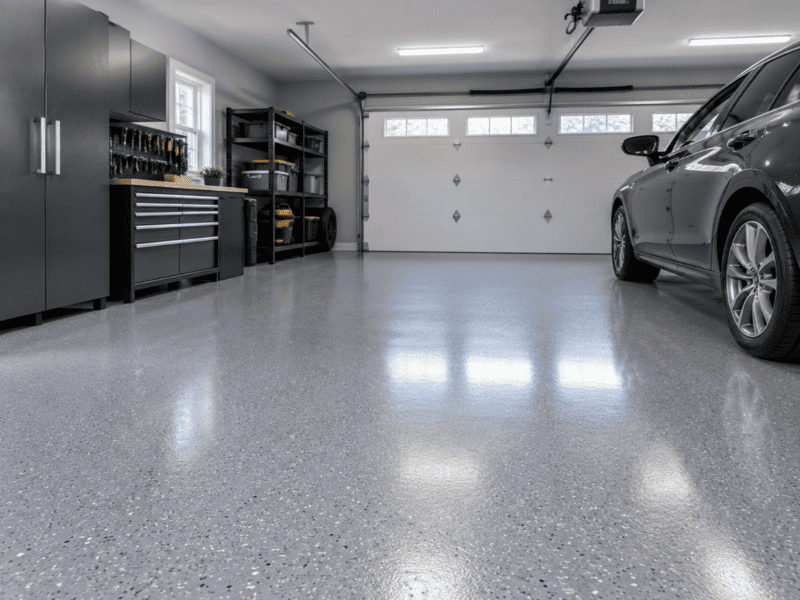 PVC tiles compared with epoxy lines and floor tape